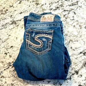 Women's Silver Aiko Baby Boot Cut Jeans - Size W27/L31